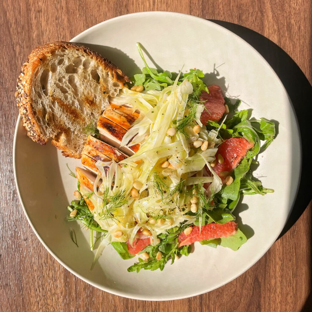 Grilled Chicken, Grapefruit and Fennel Salad