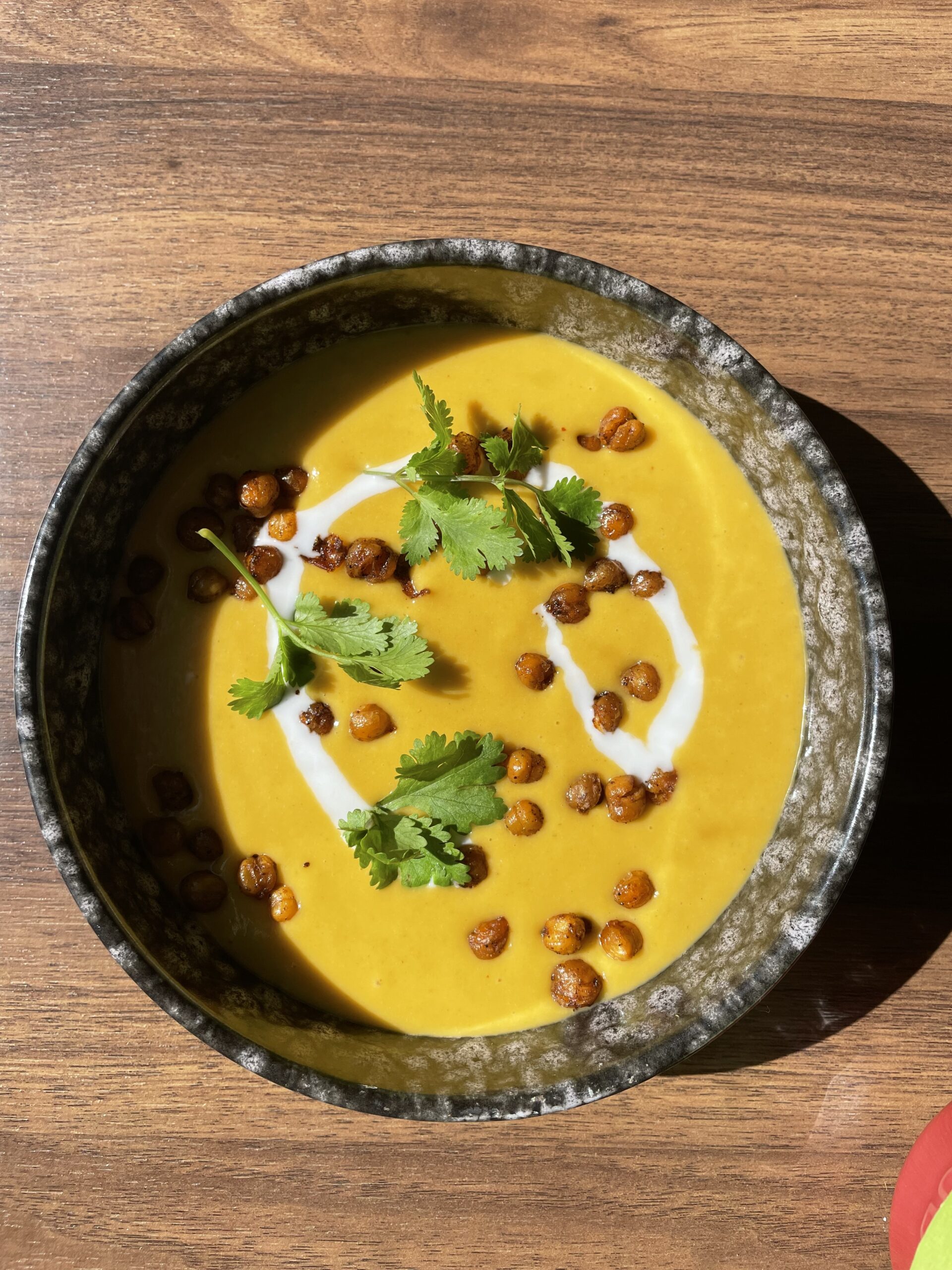 Yellow Curry Roasted Butternut Squash Soup