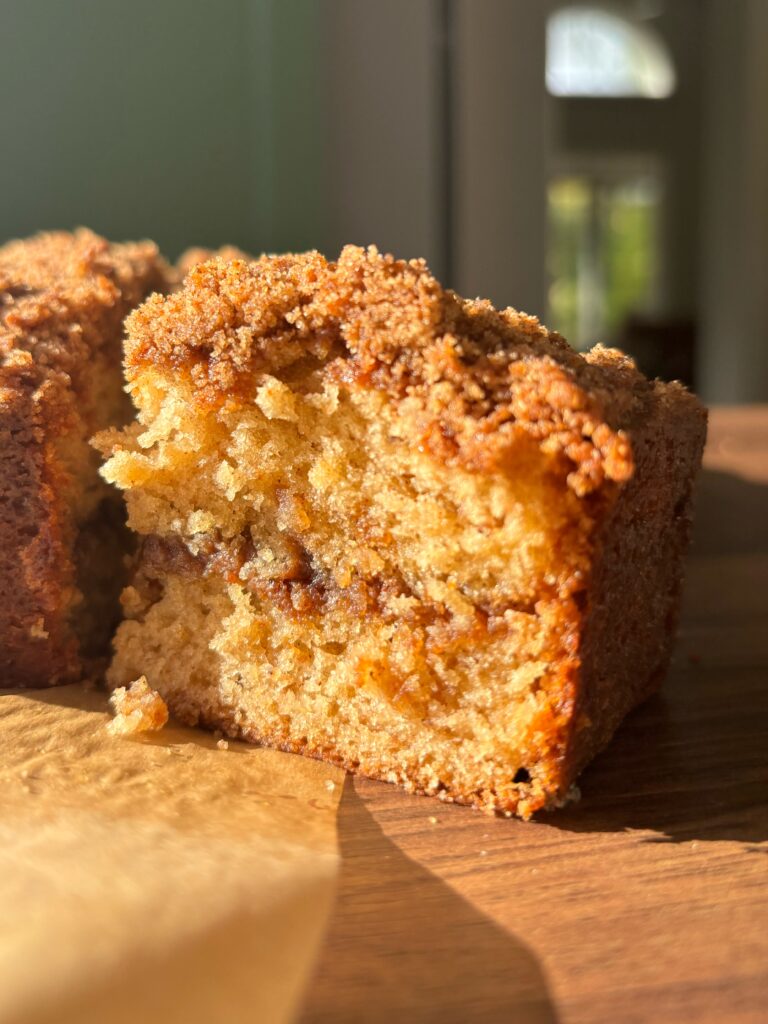 Banana Coffee Cake with Espresso Streusel