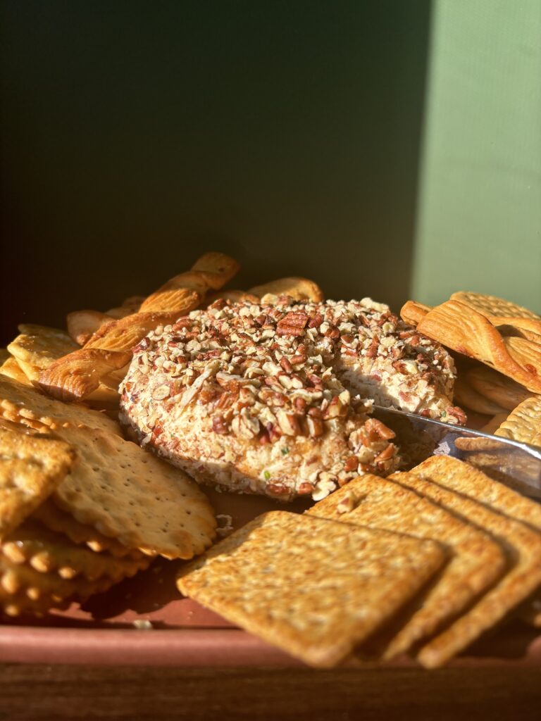 Miso, Bacon and Asiago Cheese Ball