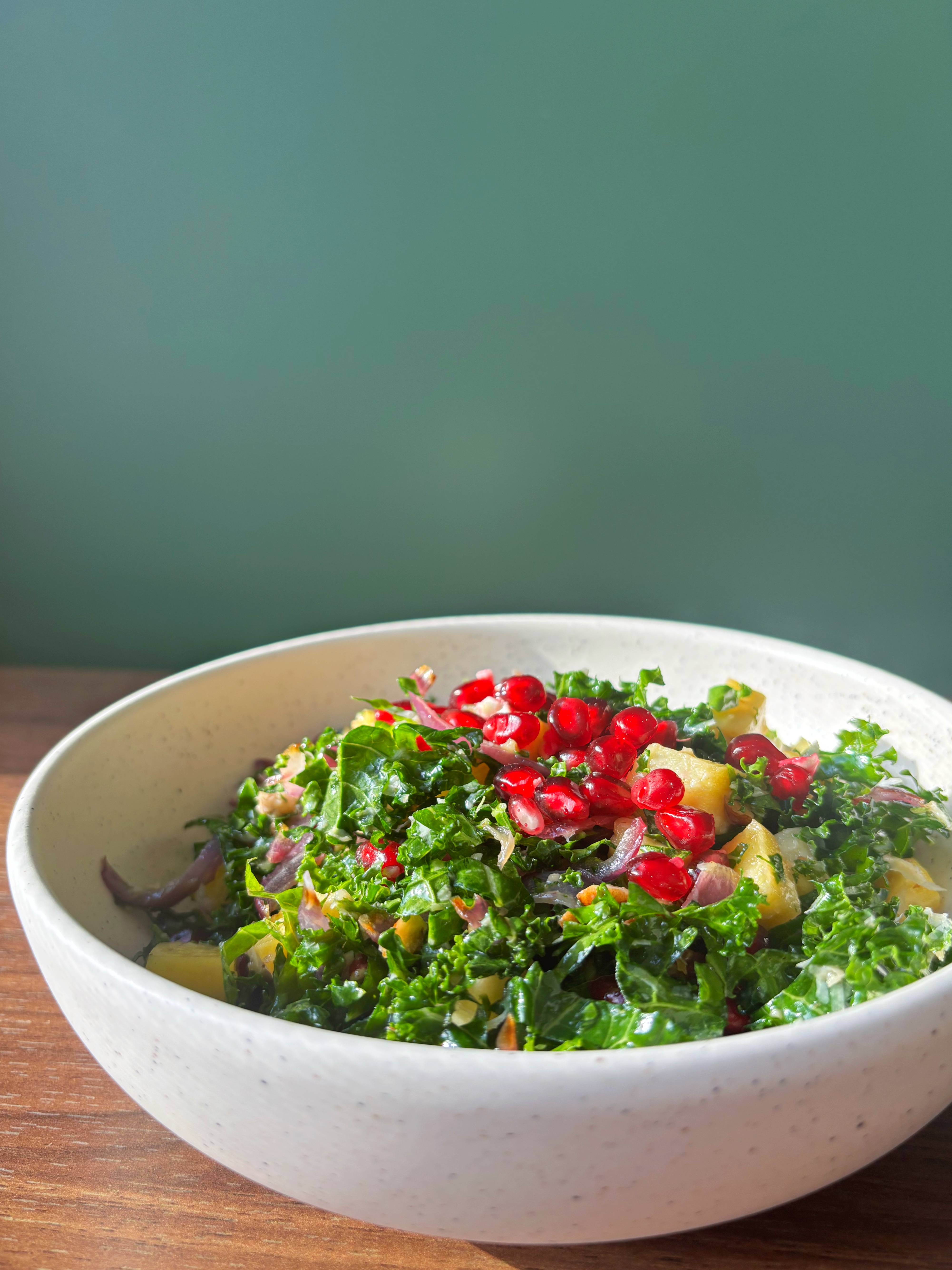 Roasted Parsnip, Pecorino and Kale Salad