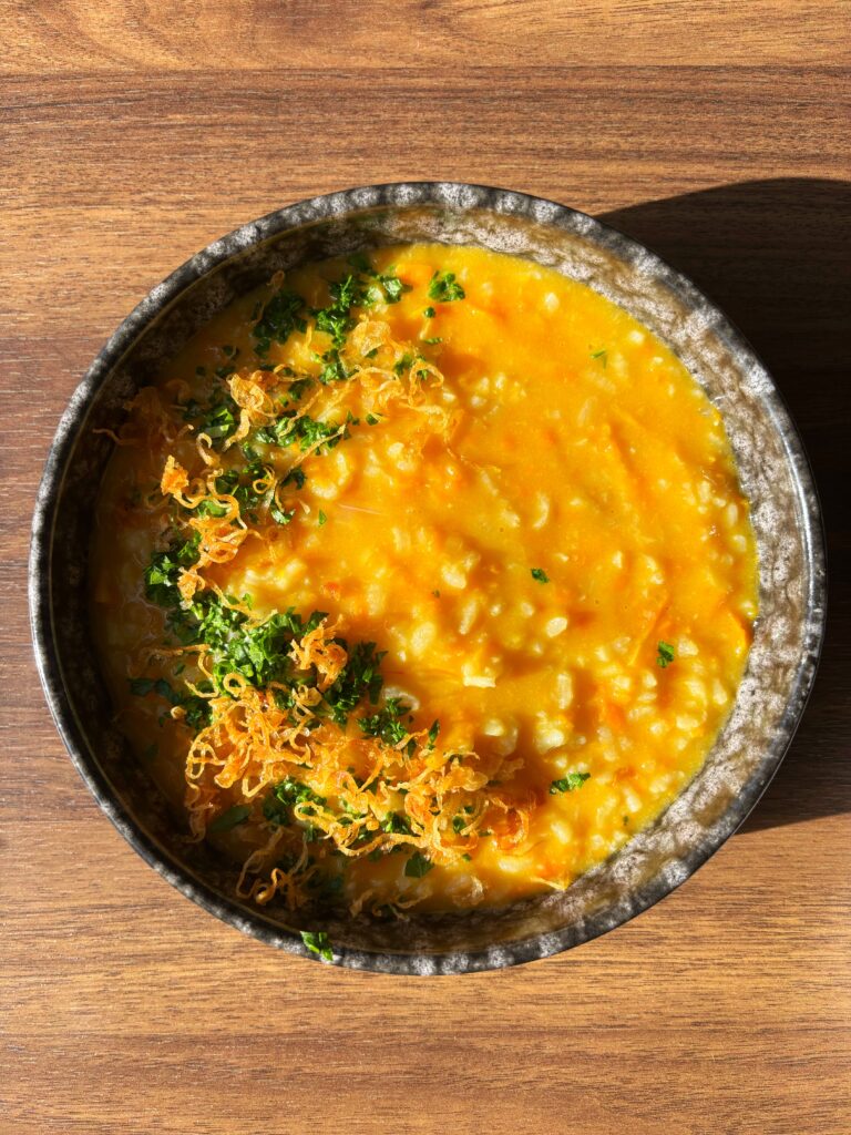 Honeynut Squash and Saffron Risotto